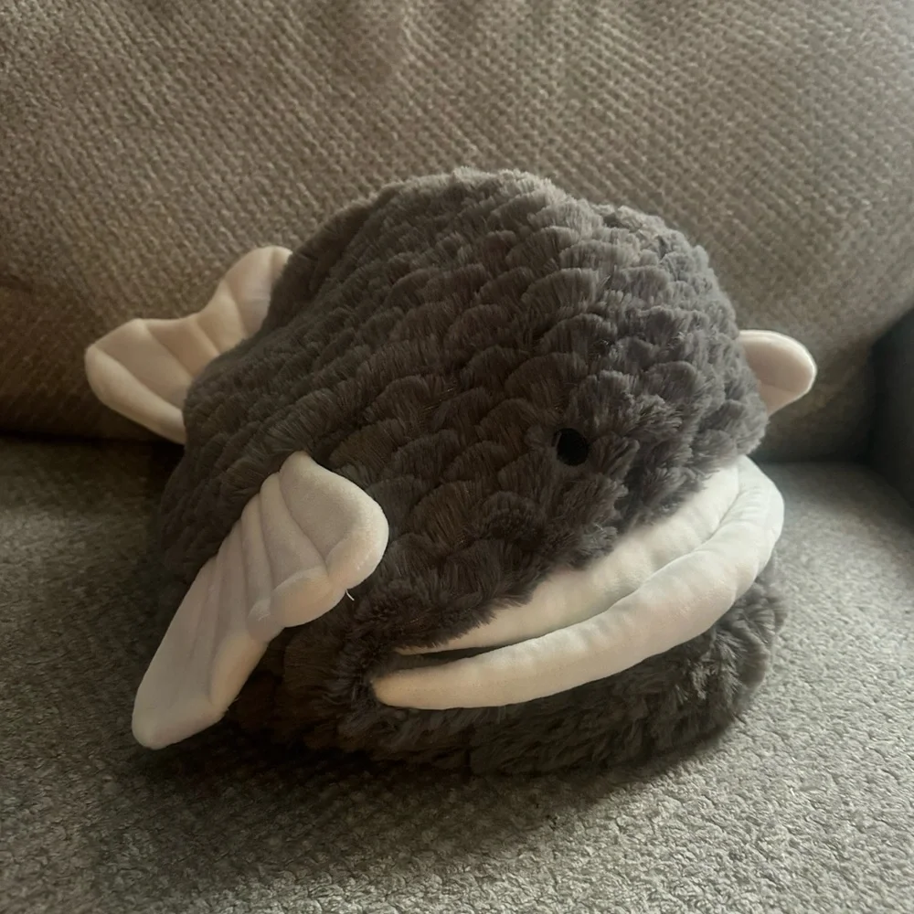 Fish Cave Cat Bed Large Fish Mouth Gray Blowfish cat bed